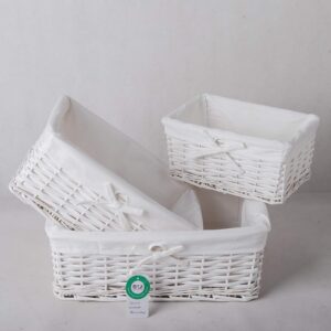 Wicker Storage Set Of 3