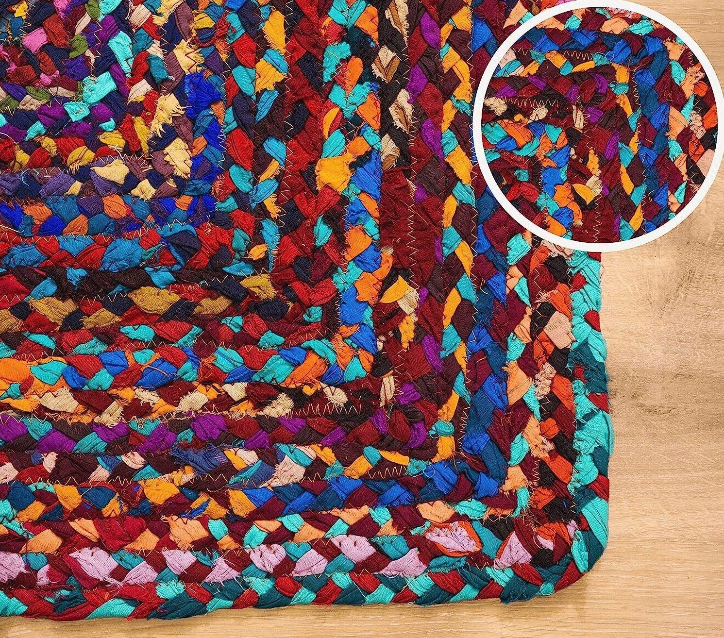 Heavy Multicoloured Chindi Rug