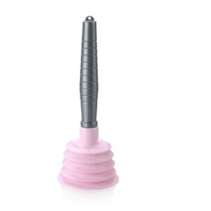 Pink & Grey Plastic Sink Plunger