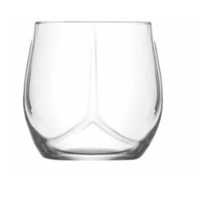 Clear Glass Stemless Tumblers Set of 3