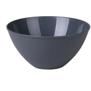 Grey Round Plastic Mixing Bowl 400ml