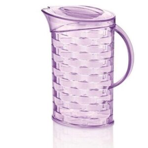 Purple Woven-Effect Plastic Jug with Lid 2L
