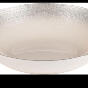 Silver Glitter Cream Serving Bowl