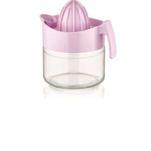 Glass Citrus Juicer Jug with Pink Plastic Cover 300cc