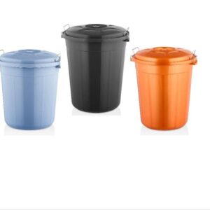 50L Plastic Dustbin with Clip Lock Lid