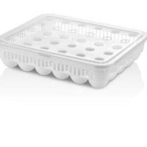 Clear 30-Egg Storage Box with Ventilated Lid