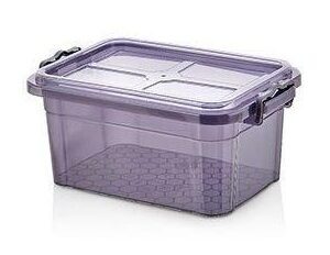 0.8L Purple Tint Storage Box with Clip Lid