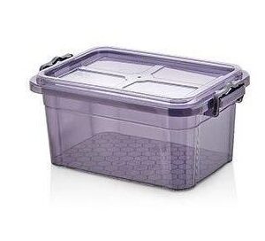 1.7L Purple Tint Storage Box with Clip Lid