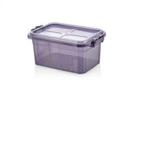 3L Purple Tint Storage Box with Clip Lid