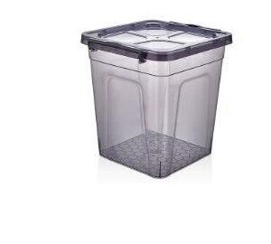 5L Square Clear Plastic Storage Box with Lid