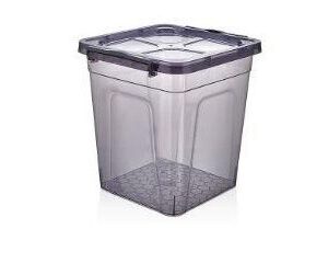 7.5L Square Clear Plastic Storage Box with Lid