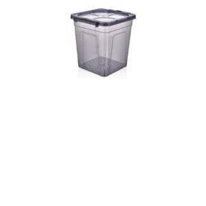 15L Square Clear Plastic Storage Box with Lid