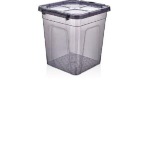 55L Square Clear Plastic Storage Box with Lid