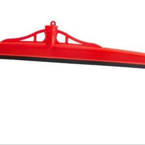 Red Floor Squeegee Head with Rubber Blade